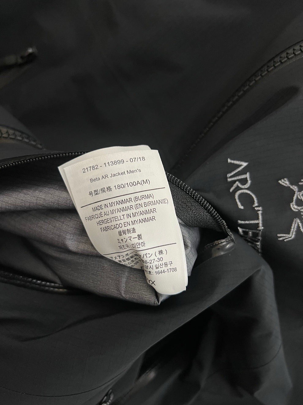 ARC'TERYX Arc’teryx Beta AR Giacca Nera Uomo M Medium Gore Tex Pro