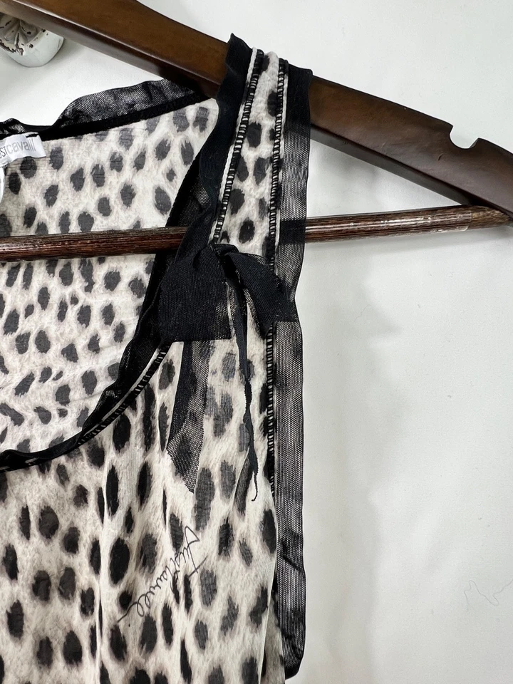 Top Just Cavalli Años 90/00 Legend Leopardo Transparente Talla XS Foto 3 de 4