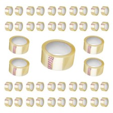 45 Rolls Carton Sealing Clear Packing Tape Box Shipping - 2 mil 2" x 110 Yards