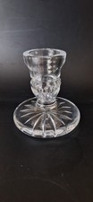 Vintage Waterford Crystal Candlestick Squat Shape Irish Cut Glass