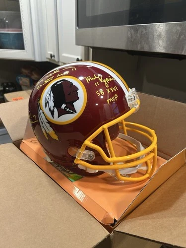 Washington Redskins Super Bowl QBs Rypien, Theismann & Williams Signed Helmet