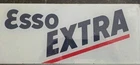 1 Original Vintage Esso EXTRA Glass Insert Gas Pump Sign 1950 Era