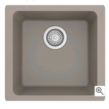 Karran Concrete Quartz 16-5/8" Undermount Single Basin Quartz Composite...