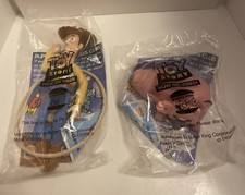 UNOPENED VINTAGE WOODY HAMM FROM BURGER KING -DISNEY PIXAR TOY STORY