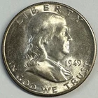 1949-S Franklin Half Dollar, Uncertified, NR.