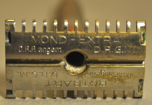 "ROTBART" MOND-EXTRA Vtg Rare German c.1939's WWII Era D.R.P Shaving Razor - Picture 21 of 24