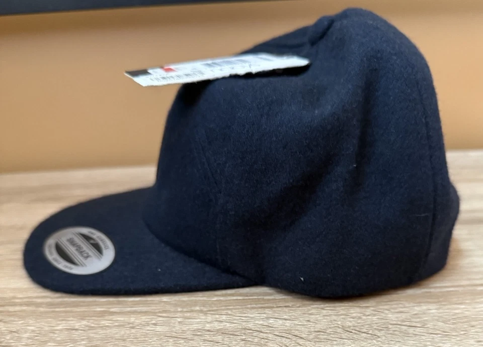 Gorra Quicksilver SnapBack azul mezcla de lana OSFM nuevos clásicos Yupoong Foto 3 de 4