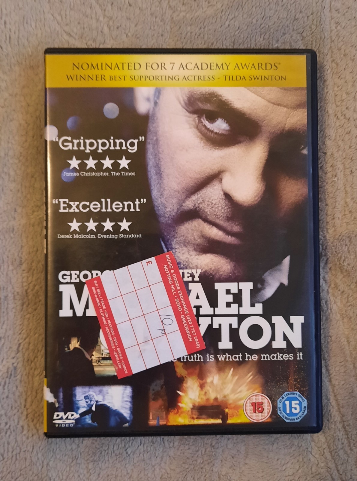 Michael Clayton DVD (2008) George Clooney, Gilroy (DIR) cert 15