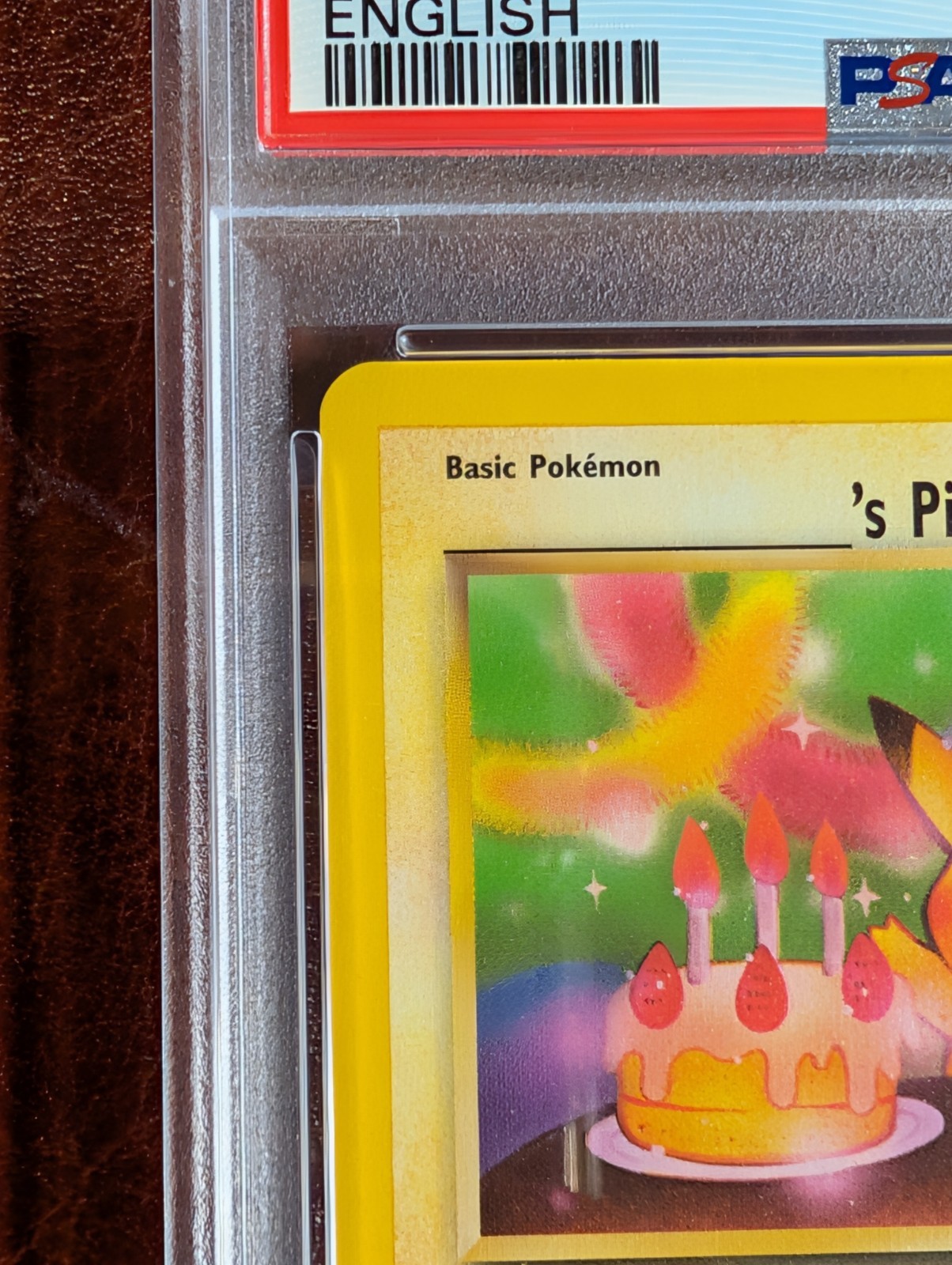 PSA 9 - Birthday Pikachu (_'s Pikachu) #24 - Black Star Promo (2000) view 4