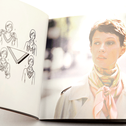 RARE OOP 2002 HERMES JOUEZ AVEC VOTRE CARRE Book How to Tie Your Scarf Softcover - Bild 4 von 4