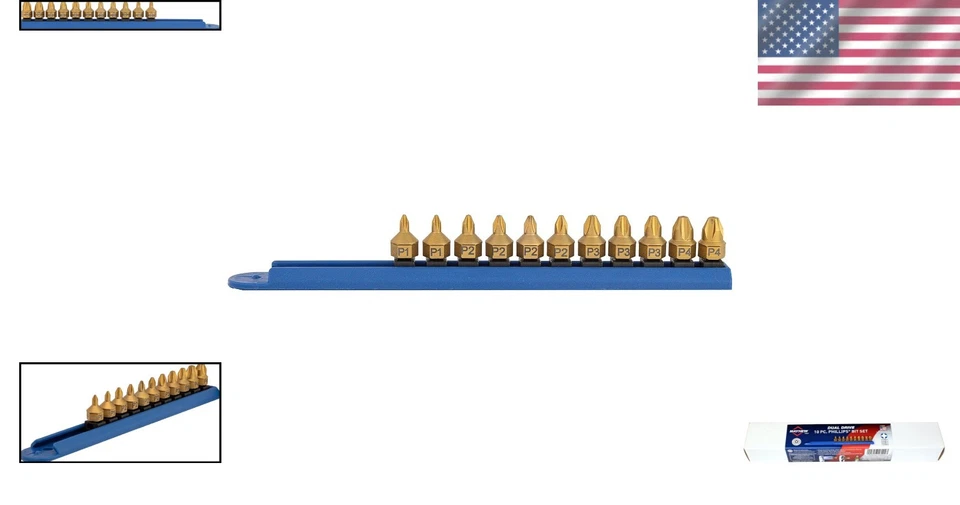 Phillips Dual Drive Set, Titanium-Coated, 10-Piece - Image 2 of 4