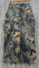 VTG Mossy Oak Baggy Loose Camo Cargo Twill Pants Realtree Y2K Adult Small 28x30