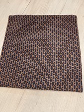 CRATE BARREL Indigo Blue MADDOX Pillow Cover Textured Embroidered 18 X 18