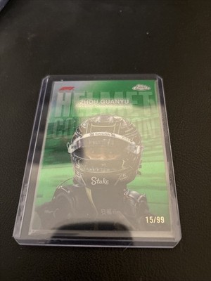 2024 Topps Formula 1 Helmet Collection Zhou Guanyu 15/99