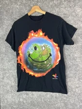 Travis Scott Cactus Jack T-shirt Mens Small World On Fire PlayStation Fortnite