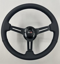 14 Black Leather Steering Wheel For 1984-1989 C4 Corvette W Telescopic Column