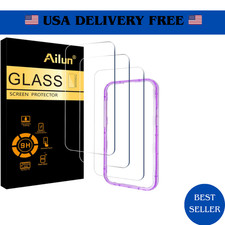 Ailun 3 Pack Scren Protector for iPhone 17 Pro Max 6.9"with Frame,Tempered Glas