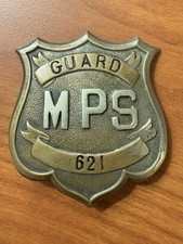 VERY RARE EARLY VINTAGE?MPS?MARIN PARKS SERVICE GUARD WORKER/OFFICER/BADGE#621