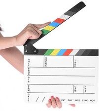 Professional Movie Directors Clapboard, Photography Studio Video TV Acrylic C...