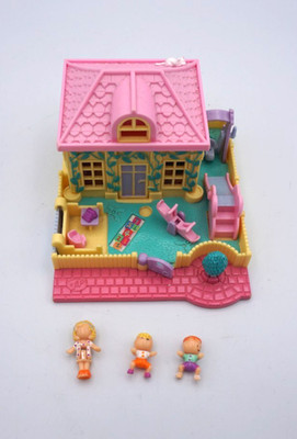 Polly Pocket Playset Pollys Nursery School - Kindergarten -  1994-mit 3 Figuren