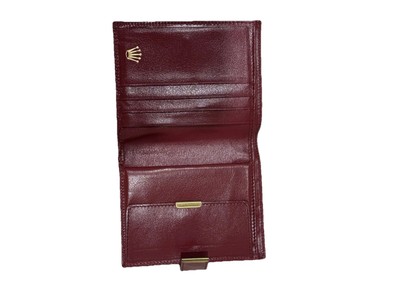 Vintage Rolex Red Leather Wallet & Document Card Holder