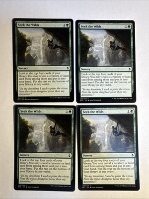 4x Mtg Battle for Zendikar Seek The Wilds NM Magic The Gathering