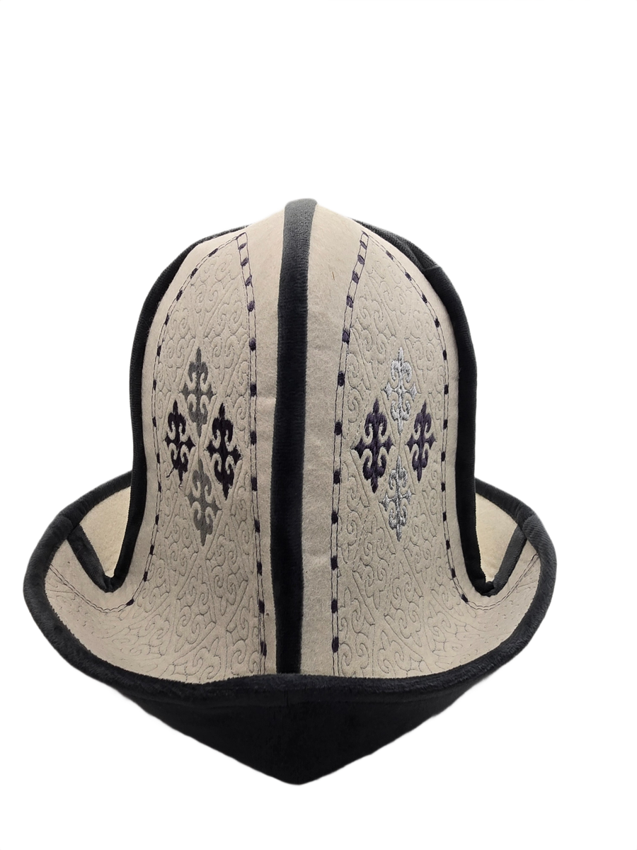 Kyrgyz Kalpak Traditional Men's Felt Hat | Central Asian National