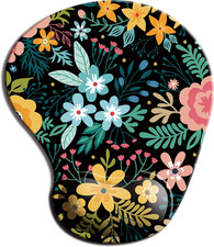 Ergonomic Mouse Pad with Gel Wrist Rest Support, Cute Mouse Pads with Non-Slip