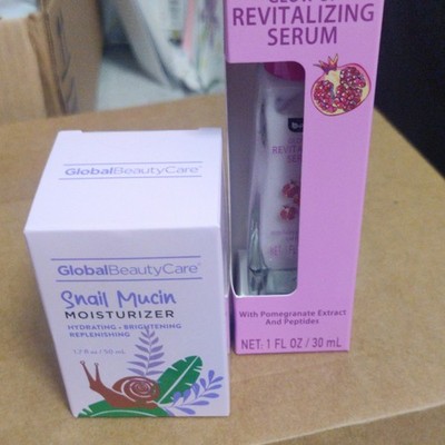 Global Beauty Care Snail Mucin Moisturizer & b-pure Glow Up Serum Set