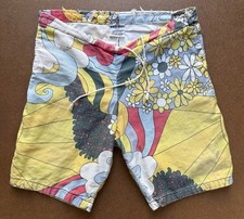 Vintage 1960s "The Grubb" by Robert Bruce Psychedelic Pop Art Swim Shorts Trunks