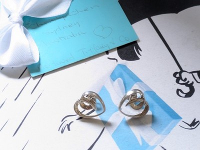 100% Genuine Tiffany & Co Heart Earrings Generic 925 Backs - sterling silver