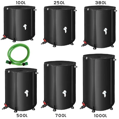 MUCOLA Barril de lluvia plegable barril de agua de lluvia + grifo barril de lluvia tanque de agua tanque de agua de lluvia