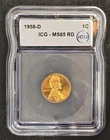 1958 Lincoln Wheat Cent MS65 RD ICG