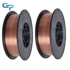 2 Pcs ER70S-6 0.030" 0.8 mm Mild Steel MIG Welding Wire 11 Lbs each Roll