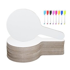 33 Pcs Thickened Handheld DoubleSided Dry Erase Answer Paddle Set