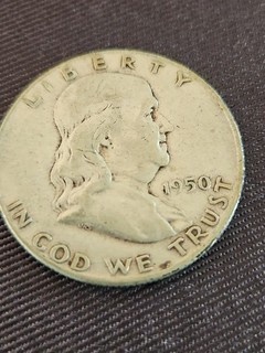 1950 Franklin Half Dollar 50c