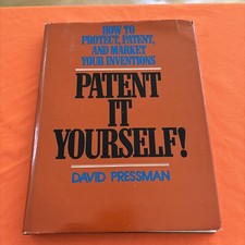 Patent It Yourself ! By David Pressman 1979 With Signature Rare