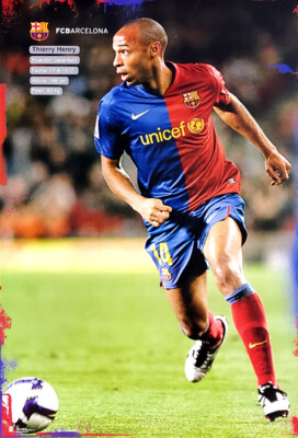 FC Barcelona - Liga de fútbol Europea - Thierry Henry - - Catawiki