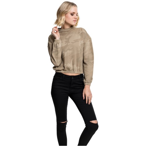 Urban Classics Ladies Camo Turtleneck Crew Damen Pullover Crewneck Camouflage - Bild 3 von 36