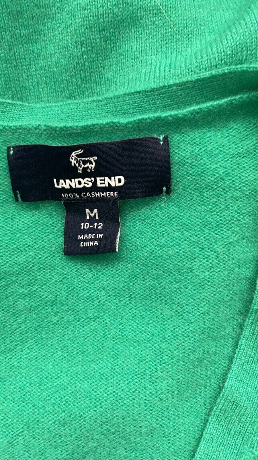 Lands' End Cashmere Sweater Women’s  M Green - image 5