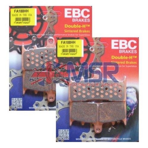 Kawasaki ZX6R EBC FA188HH Sintered Front Brake Pads 19982002