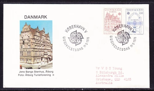Denmark 1978 Europa First Day Cover Addressed to Australia