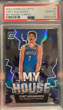 2022-23 Optic Chet Holmgren #8 My House! Purple Prizm Rookie RC PSA 10🔥Sale🔥