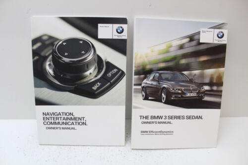 2014 BMW 3 Series Sedan with navigation manual Owners Manual GUIDE BOOK SET CASE - Picture 2 of 2