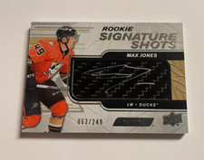 Max Jones 2023/24 Upper Deck Engrained Hockey Rookie Auto /249 Ducks AUTOGRAPH