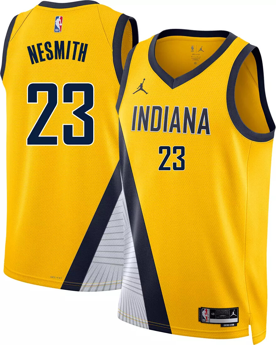ヒ*タ様 希少❗️❗️ NBAユニフォーム Indiana Pacers J O Indiana Pacers Aaron Nesmith Jordan Gold NBA Swingman Jersey