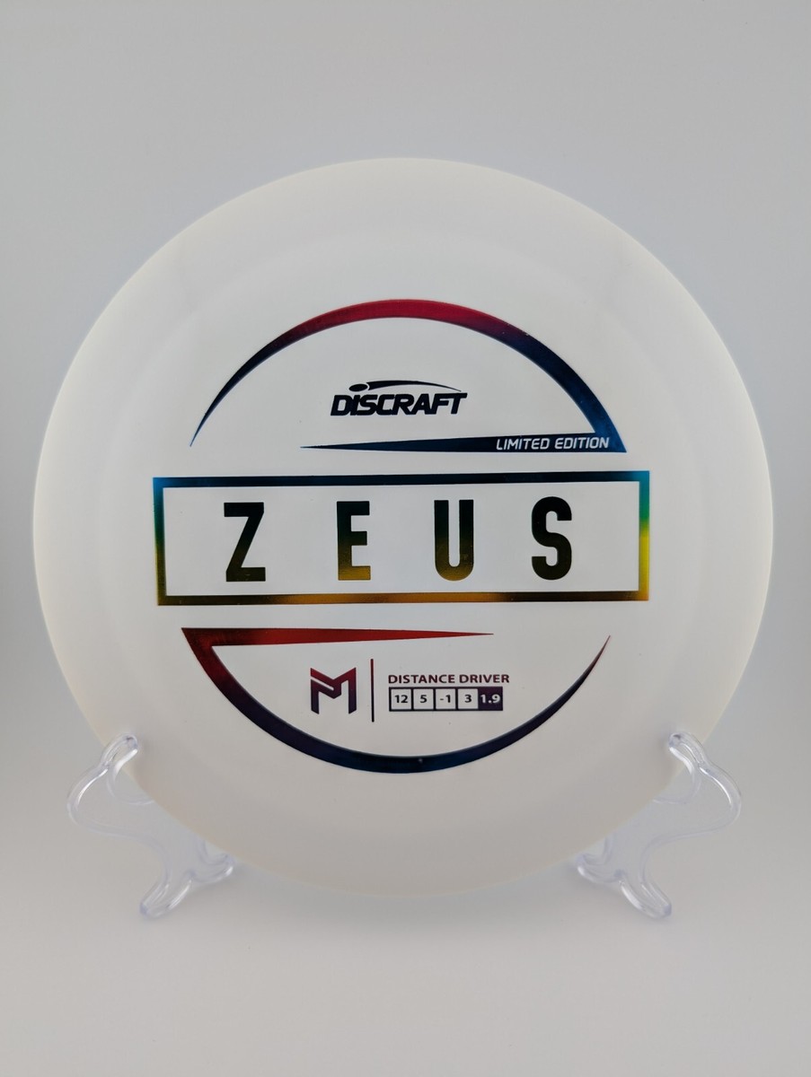 その他 DisMoi ZEUS LIGHT STONE NEW Discraft Z Glo Limited Edition Paul McBeth Zeus (Rainbow Foil