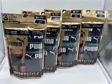 NEW 3 PACK MEN'S PUMA DRY CELL SPORT PERFORMANCE STRETCH BOXER BRIEF  S/M/L /XL