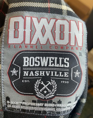 Dixxon Flannel Shirt Mens XL Plaid The Nashville Boswells 1950 button Up - Picture 11 of 13