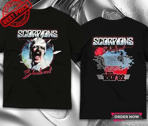 Scorpions Blackout North American Tour 82 T-Shirt doppelseitig MU27377